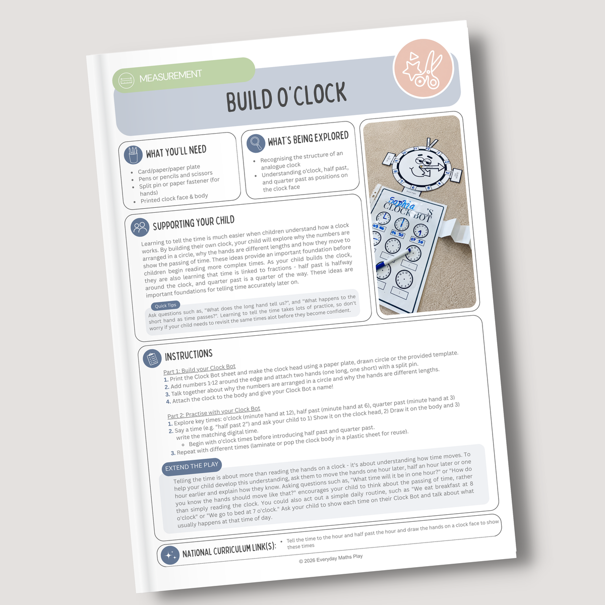Year 1 Play & Learn Bundle (Ages 5 – 6)