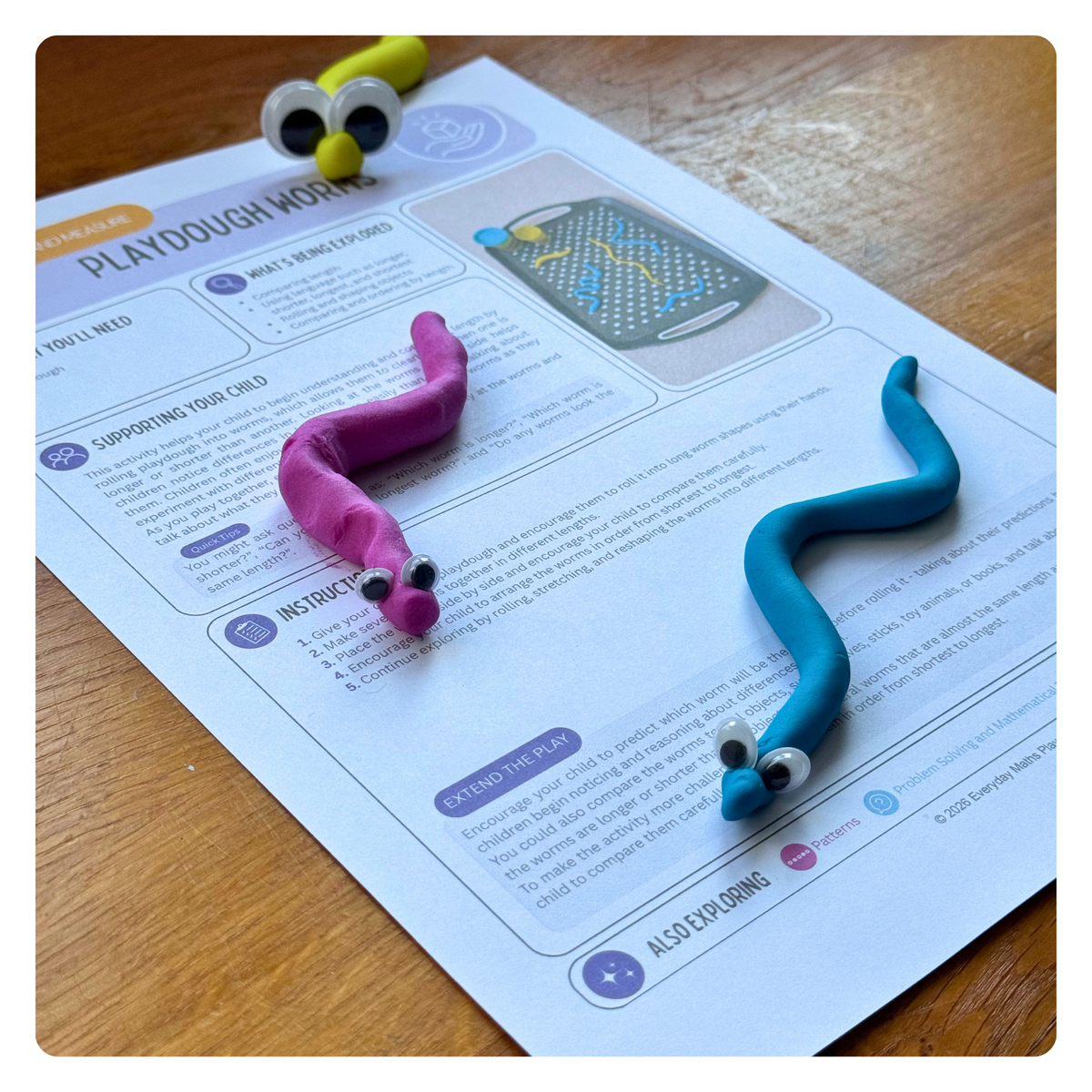 Playdough Worms