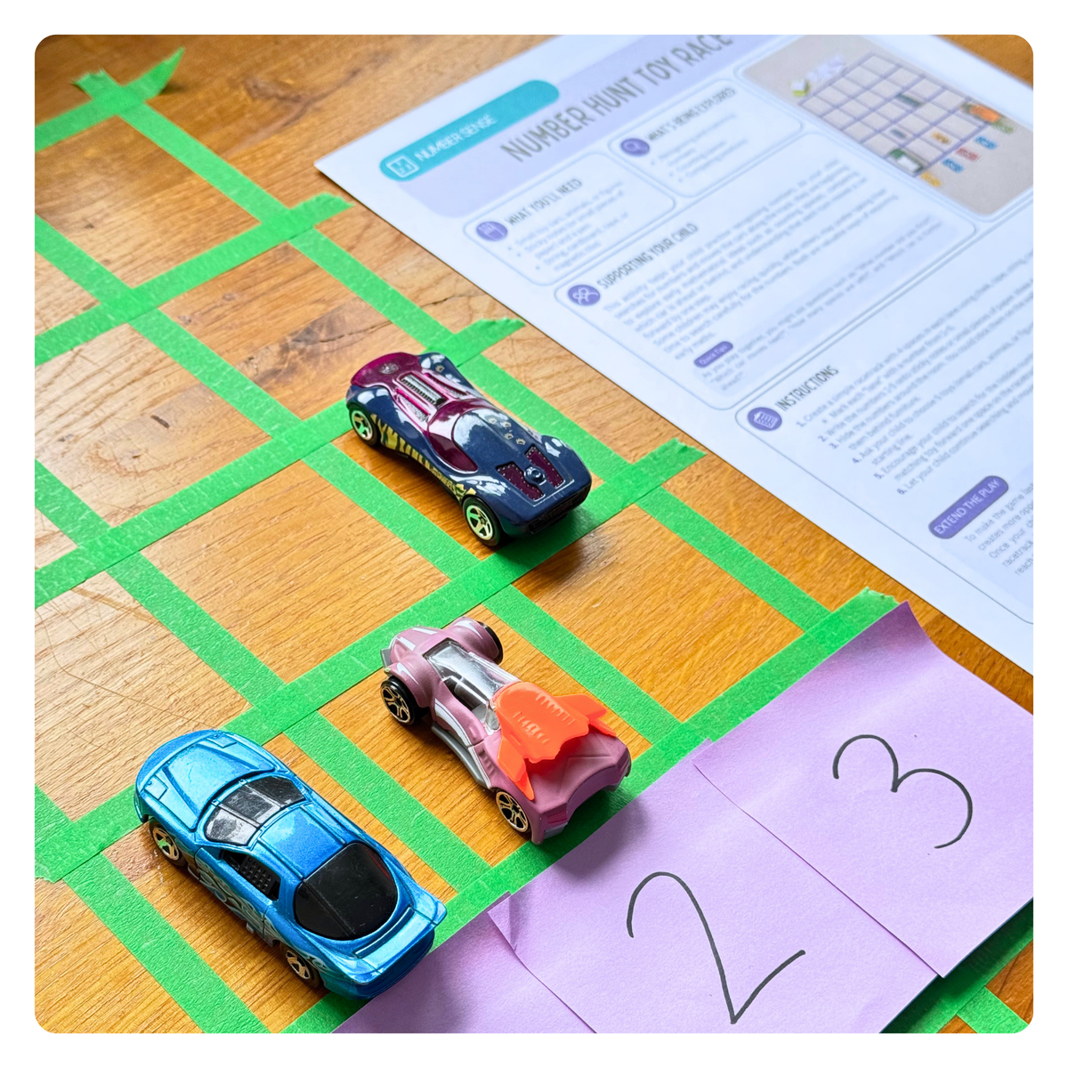 Number Hunt Toy Race