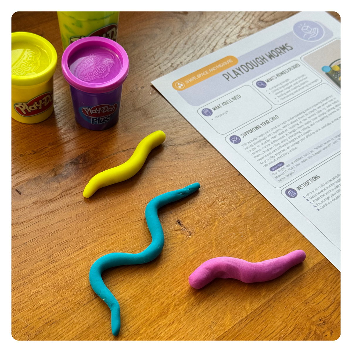 Playdough Worms