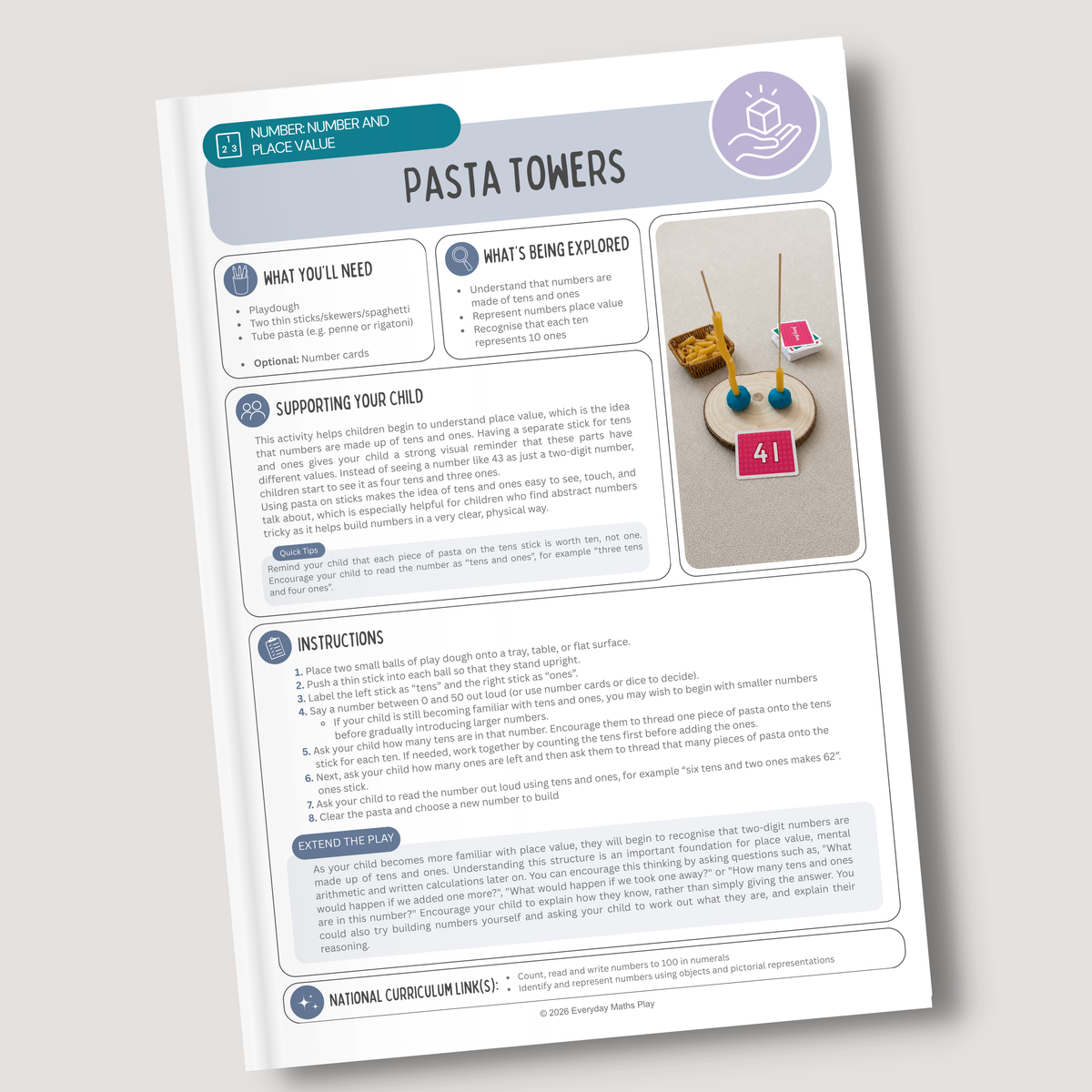 Year 1 Play & Learn Bundle (Ages 5 – 6)